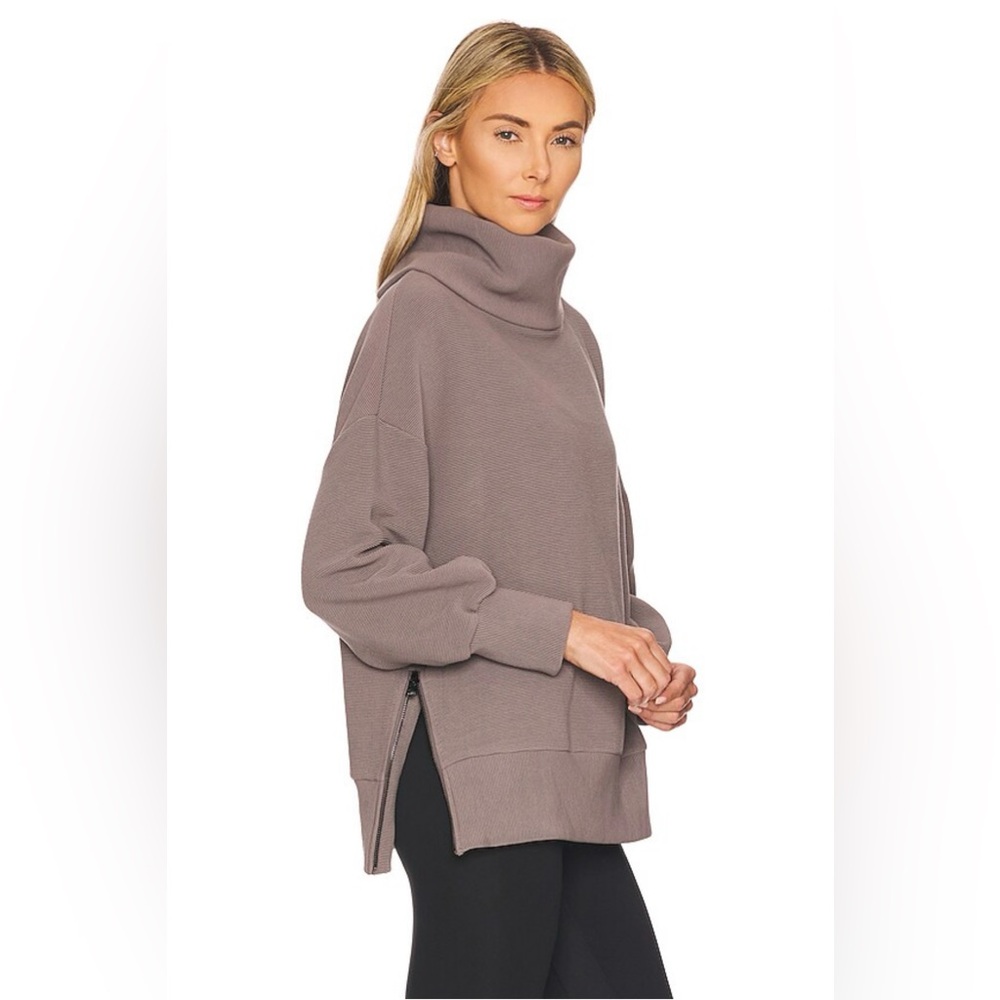 Varley Ribbed Cowl Neck Sweater